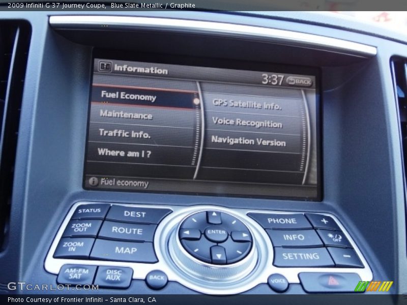Blue Slate Metallic / Graphite 2009 Infiniti G 37 Journey Coupe