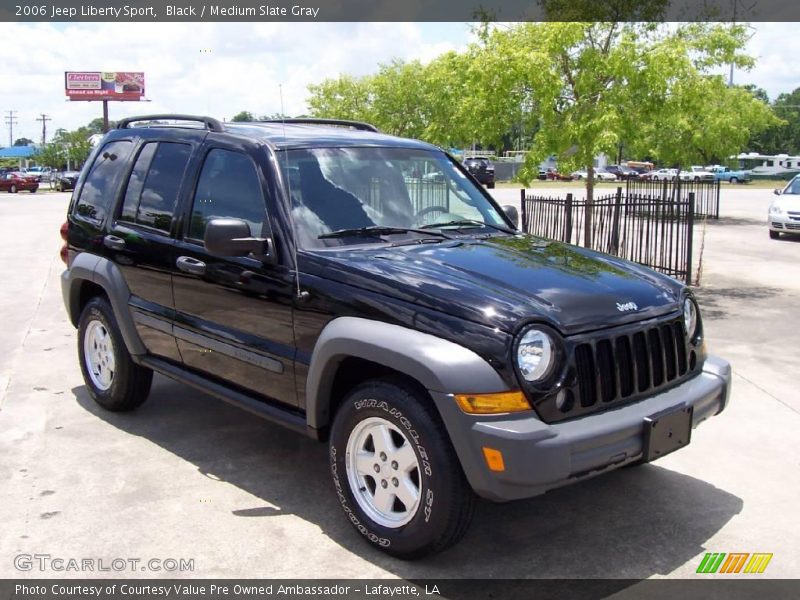 Black / Medium Slate Gray 2006 Jeep Liberty Sport