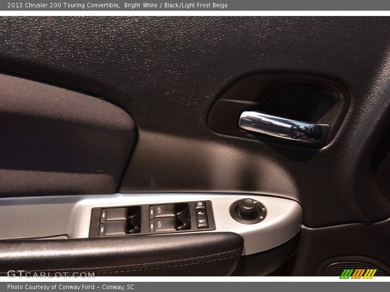 Bright White / Black/Light Frost Beige 2013 Chrysler 200 Touring Convertible