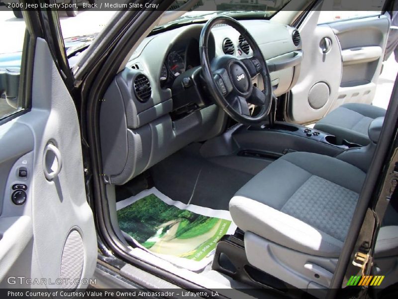 Black / Medium Slate Gray 2006 Jeep Liberty Sport