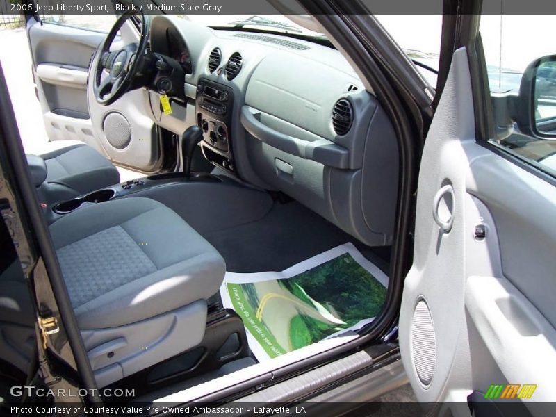 Black / Medium Slate Gray 2006 Jeep Liberty Sport