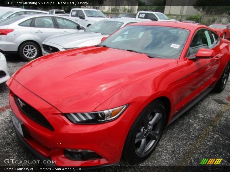 Race Red / Ebony 2016 Ford Mustang V6 Coupe