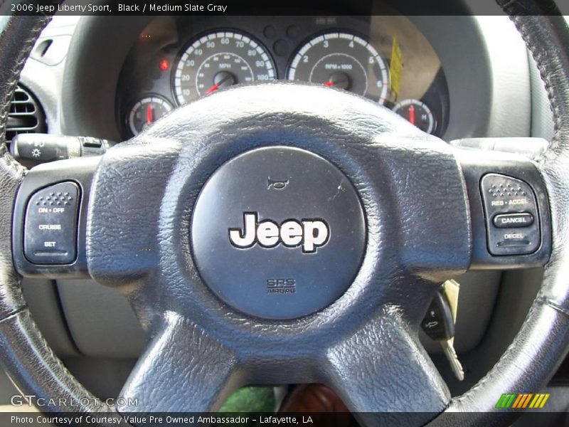 Black / Medium Slate Gray 2006 Jeep Liberty Sport