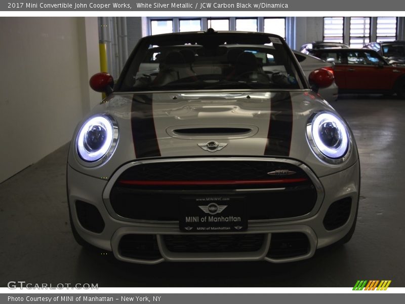 White Silver Metallic / JCW Carbon Black w/Dinamica 2017 Mini Convertible John Cooper Works