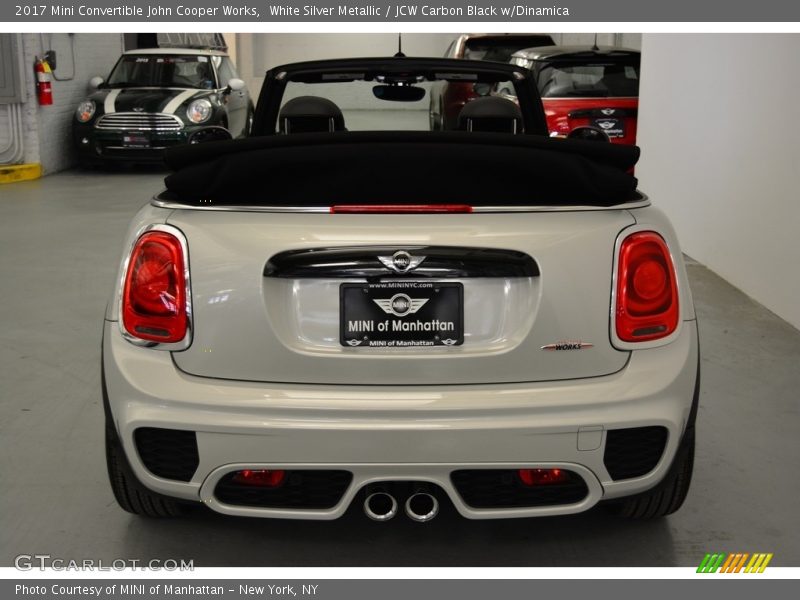 White Silver Metallic / JCW Carbon Black w/Dinamica 2017 Mini Convertible John Cooper Works