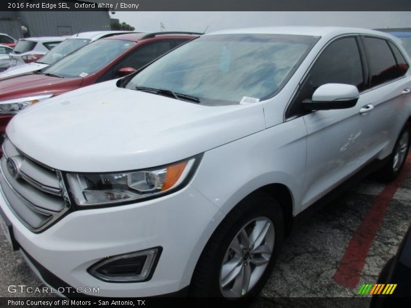 Oxford White / Ebony 2016 Ford Edge SEL
