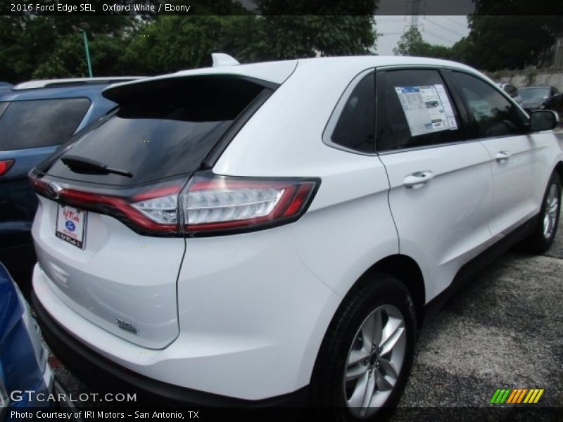 Oxford White / Ebony 2016 Ford Edge SEL