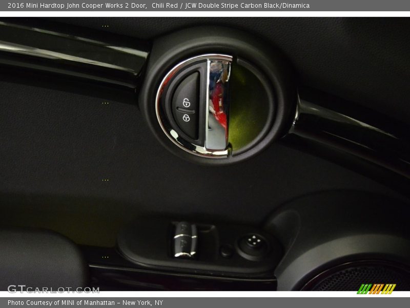 Chili Red / JCW Double Stripe Carbon Black/Dinamica 2016 Mini Hardtop John Cooper Works 2 Door