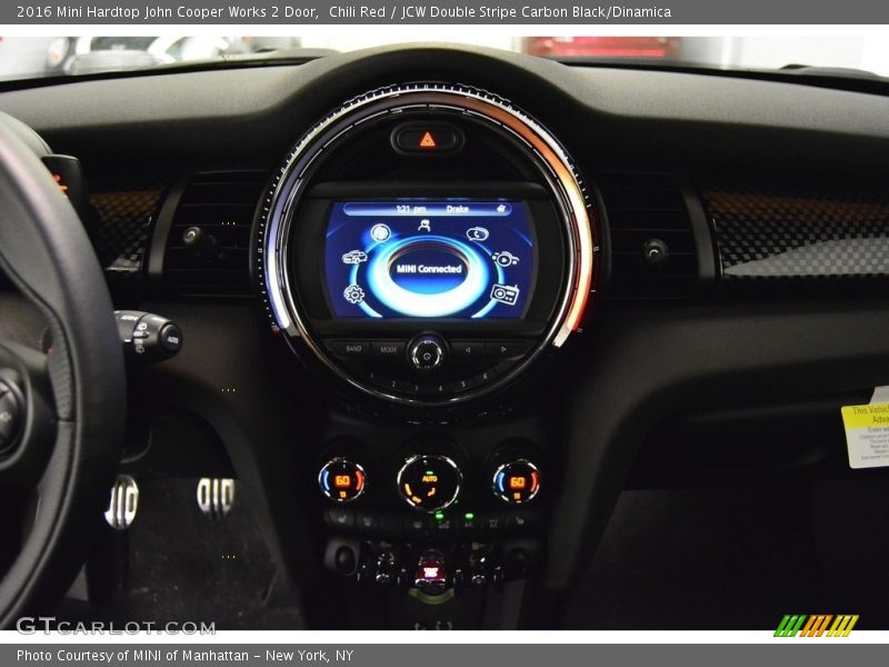 Chili Red / JCW Double Stripe Carbon Black/Dinamica 2016 Mini Hardtop John Cooper Works 2 Door