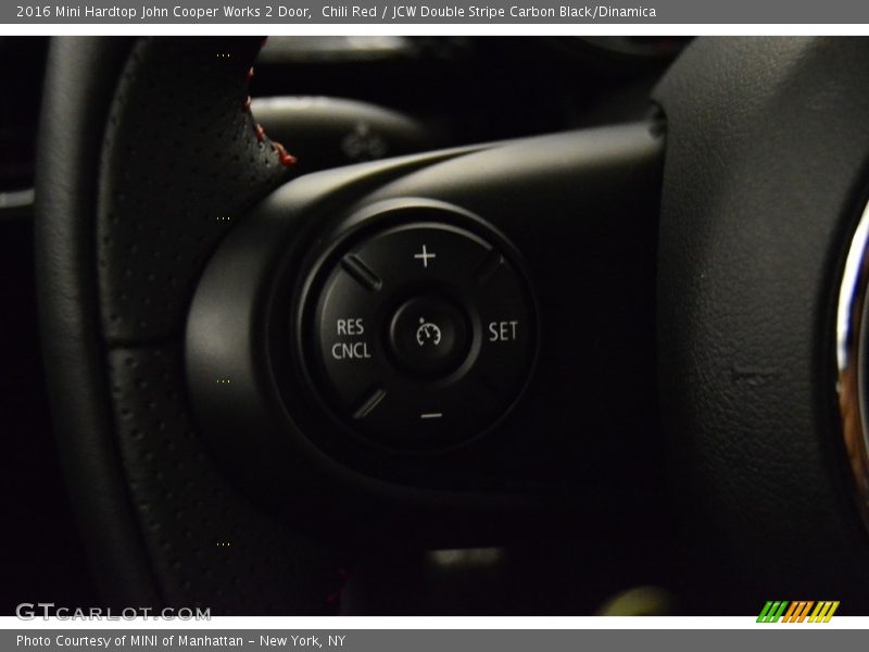 Chili Red / JCW Double Stripe Carbon Black/Dinamica 2016 Mini Hardtop John Cooper Works 2 Door