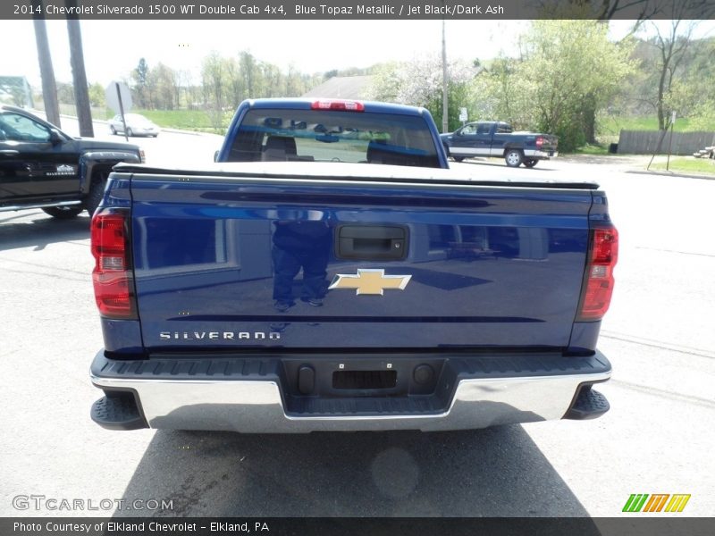 Blue Topaz Metallic / Jet Black/Dark Ash 2014 Chevrolet Silverado 1500 WT Double Cab 4x4