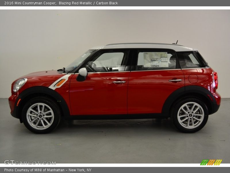Blazing Red Metallic / Carbon Black 2016 Mini Countryman Cooper