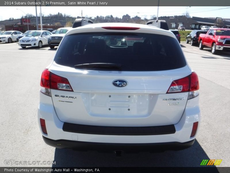 Satin White Pearl / Ivory 2014 Subaru Outback 2.5i Premium