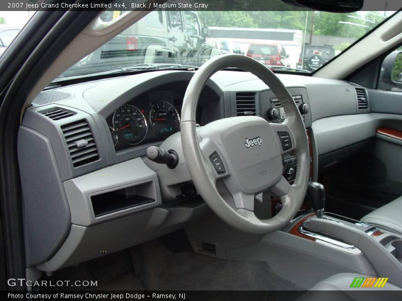 Black / Medium Slate Gray 2007 Jeep Grand Cherokee Limited 4x4