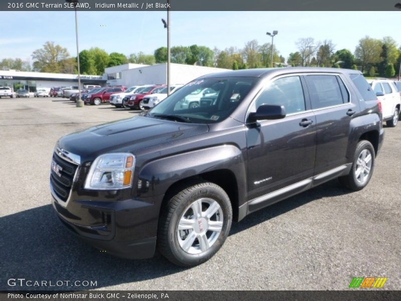 Iridium Metallic / Jet Black 2016 GMC Terrain SLE AWD