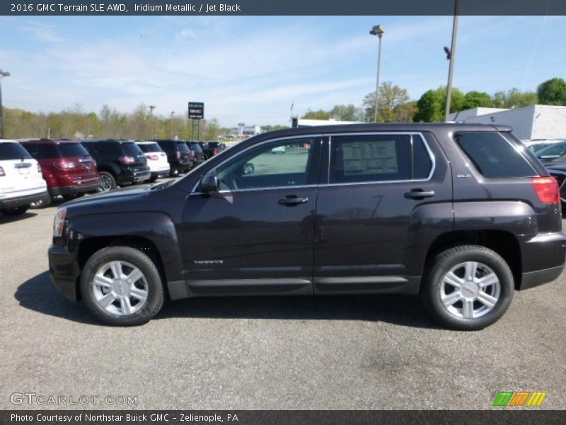 Iridium Metallic / Jet Black 2016 GMC Terrain SLE AWD
