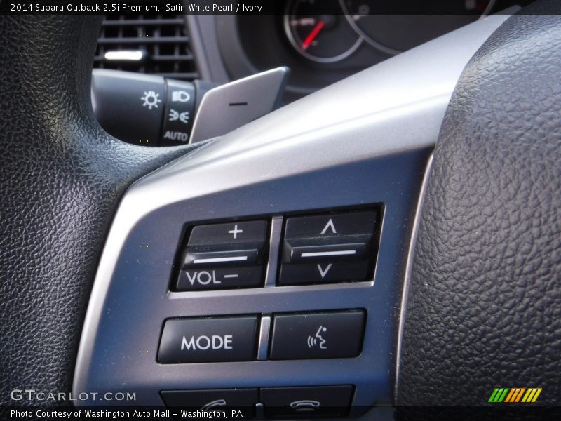 Satin White Pearl / Ivory 2014 Subaru Outback 2.5i Premium