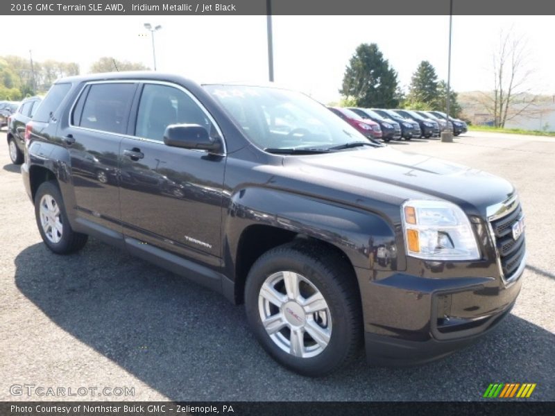 Iridium Metallic / Jet Black 2016 GMC Terrain SLE AWD
