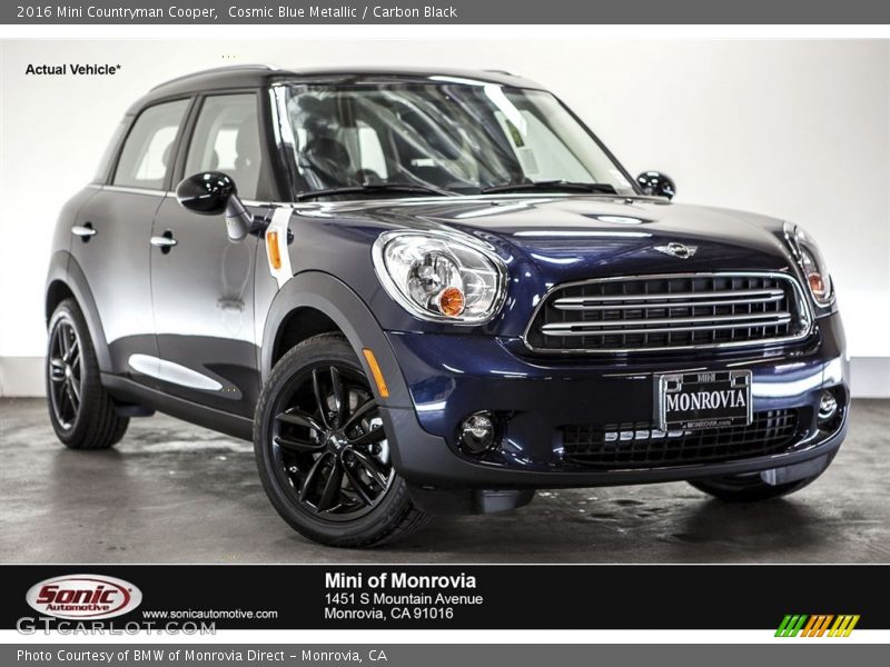 Cosmic Blue Metallic / Carbon Black 2016 Mini Countryman Cooper