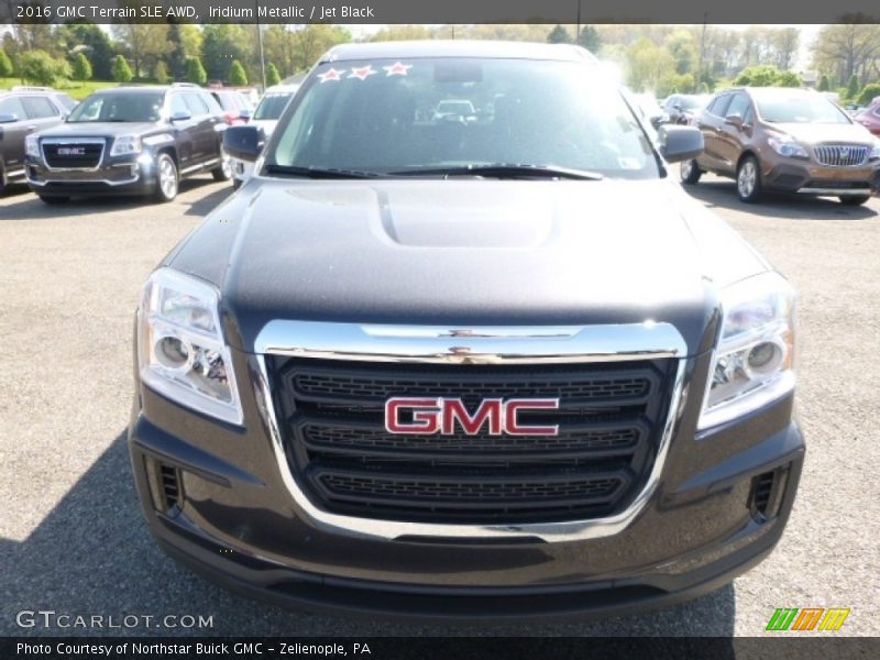 Iridium Metallic / Jet Black 2016 GMC Terrain SLE AWD