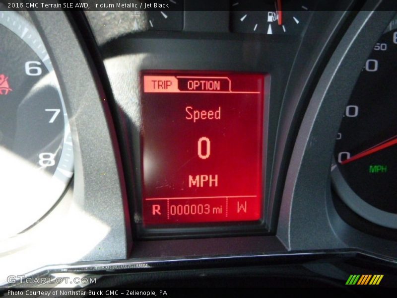 Iridium Metallic / Jet Black 2016 GMC Terrain SLE AWD