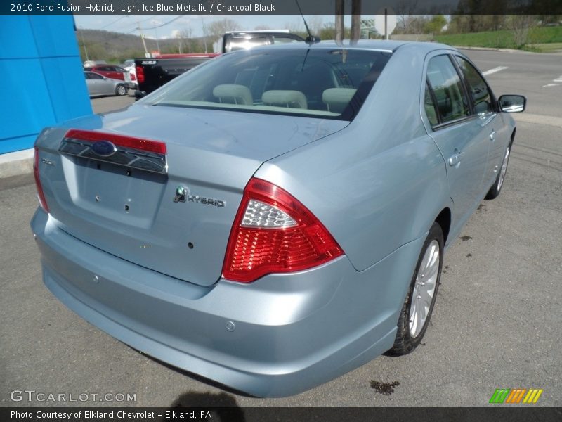 Light Ice Blue Metallic / Charcoal Black 2010 Ford Fusion Hybrid