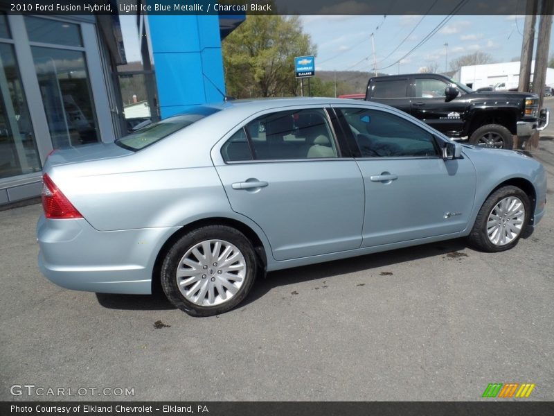 Light Ice Blue Metallic / Charcoal Black 2010 Ford Fusion Hybrid