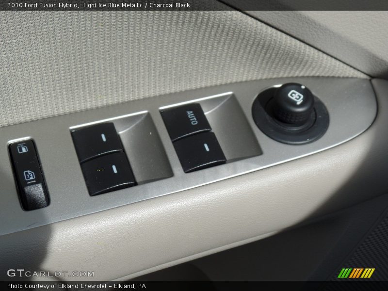 Light Ice Blue Metallic / Charcoal Black 2010 Ford Fusion Hybrid