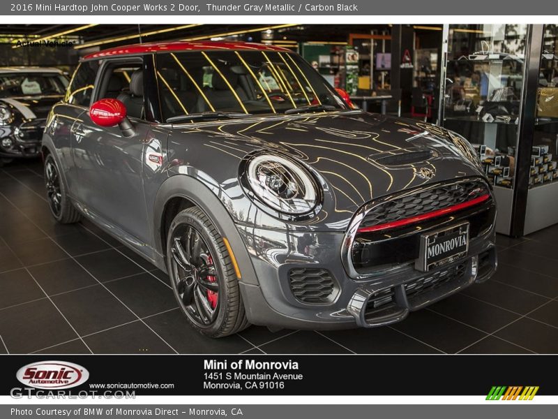 Thunder Gray Metallic / Carbon Black 2016 Mini Hardtop John Cooper Works 2 Door