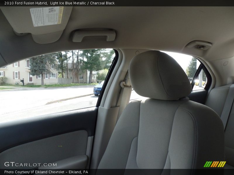 Light Ice Blue Metallic / Charcoal Black 2010 Ford Fusion Hybrid