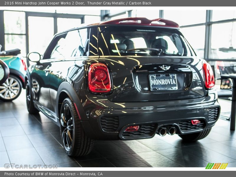 Thunder Gray Metallic / Carbon Black 2016 Mini Hardtop John Cooper Works 2 Door