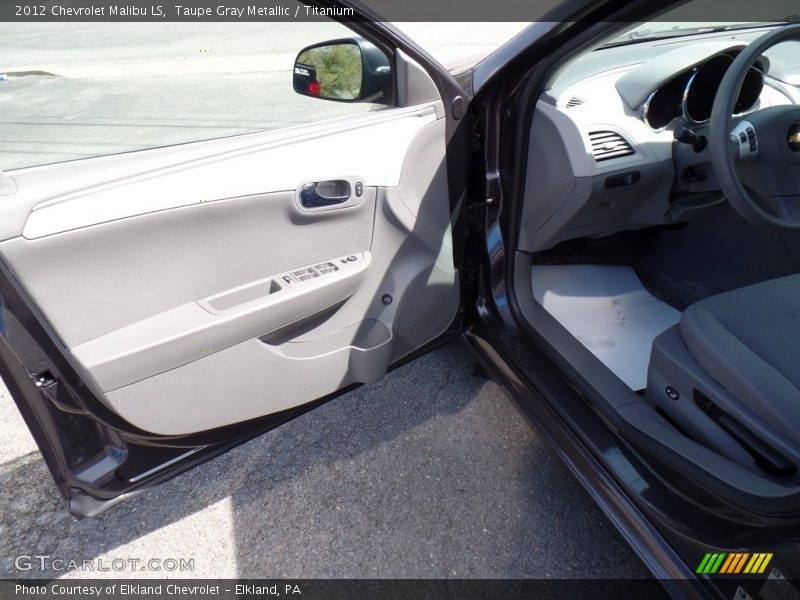 Taupe Gray Metallic / Titanium 2012 Chevrolet Malibu LS