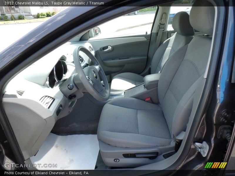 Taupe Gray Metallic / Titanium 2012 Chevrolet Malibu LS