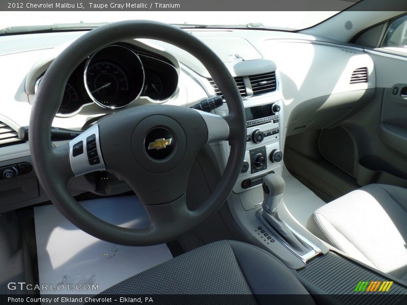 Taupe Gray Metallic / Titanium 2012 Chevrolet Malibu LS