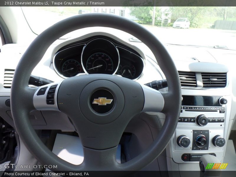 Taupe Gray Metallic / Titanium 2012 Chevrolet Malibu LS