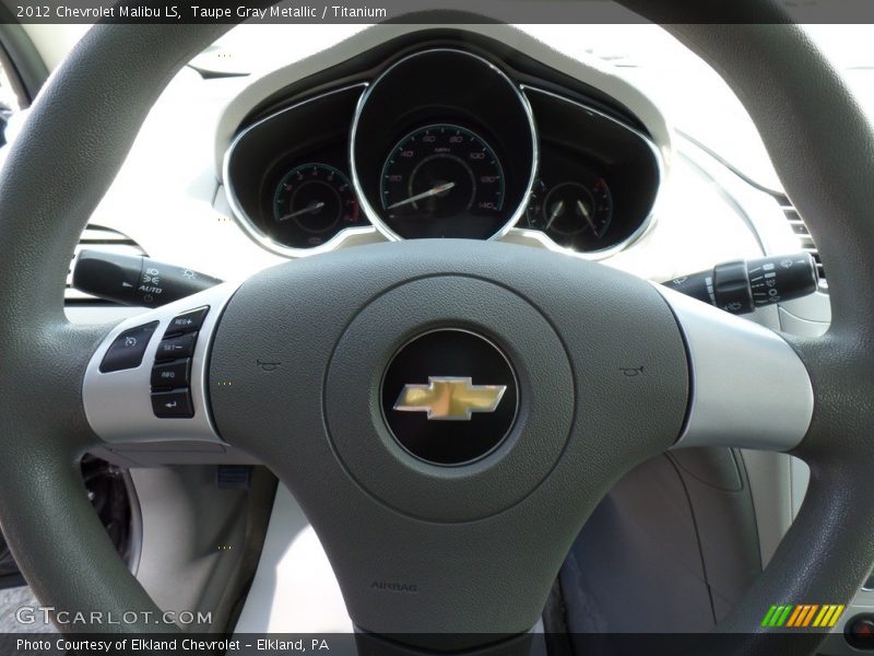Taupe Gray Metallic / Titanium 2012 Chevrolet Malibu LS