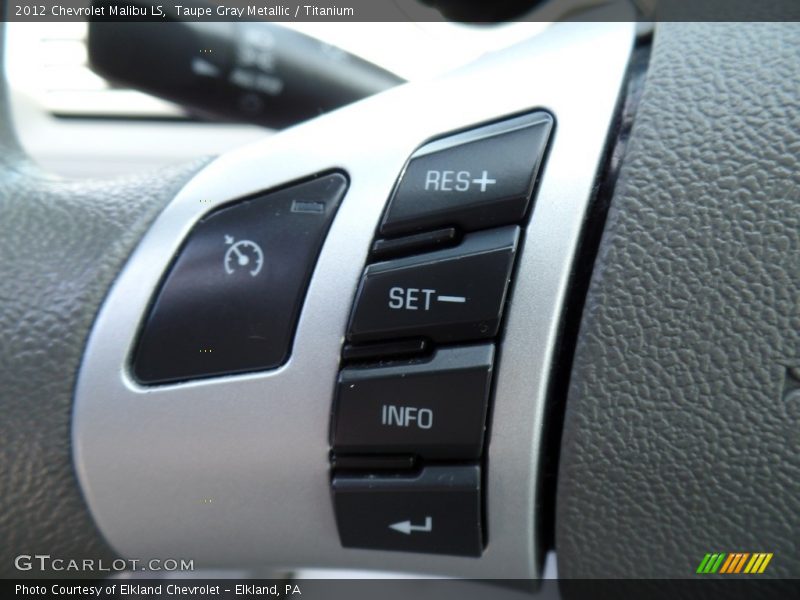 Taupe Gray Metallic / Titanium 2012 Chevrolet Malibu LS
