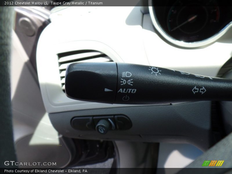 Taupe Gray Metallic / Titanium 2012 Chevrolet Malibu LS