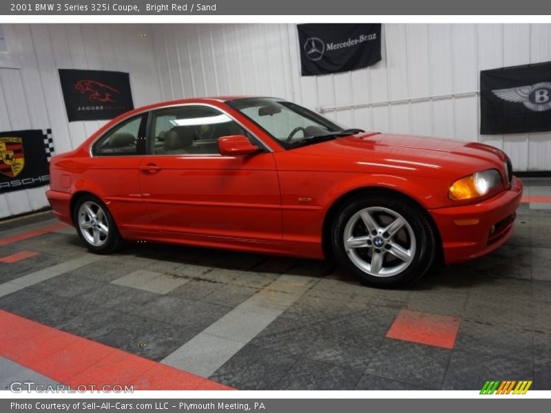 Bright Red / Sand 2001 BMW 3 Series 325i Coupe