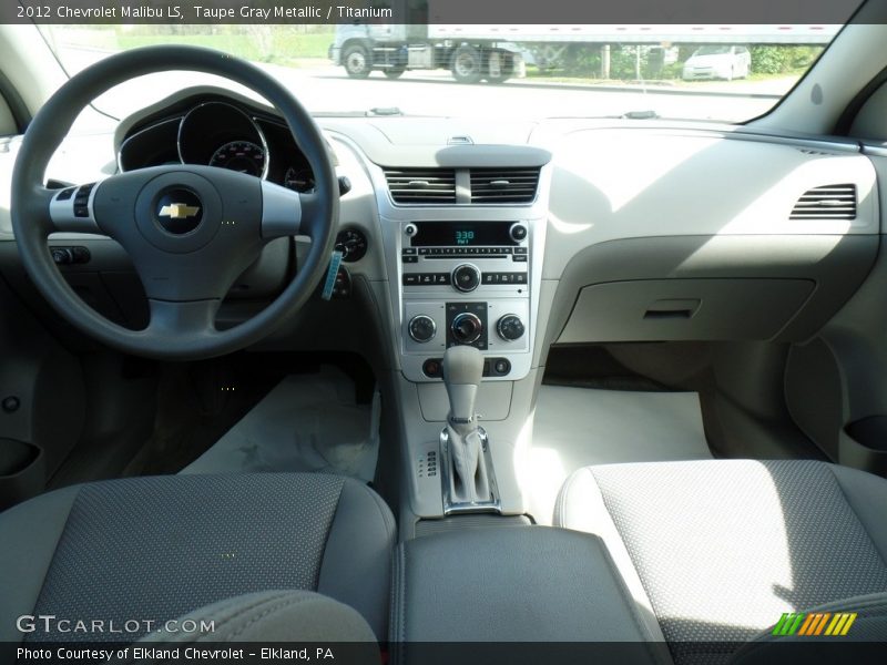 Taupe Gray Metallic / Titanium 2012 Chevrolet Malibu LS