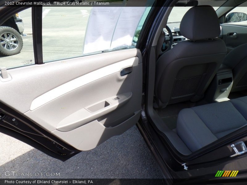 Taupe Gray Metallic / Titanium 2012 Chevrolet Malibu LS