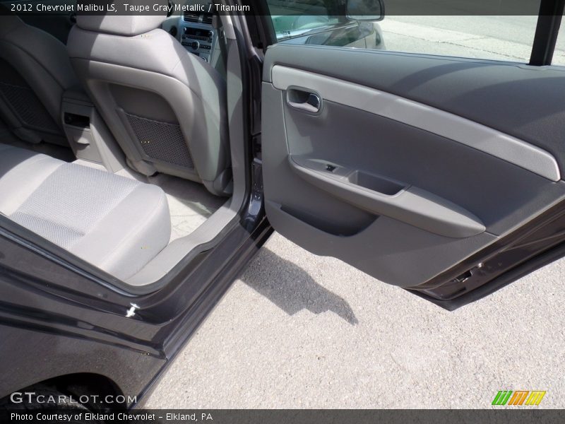 Taupe Gray Metallic / Titanium 2012 Chevrolet Malibu LS