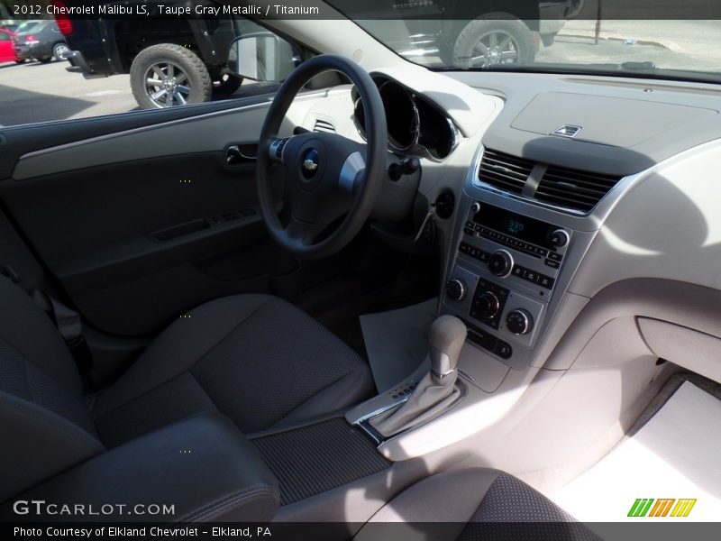 Taupe Gray Metallic / Titanium 2012 Chevrolet Malibu LS