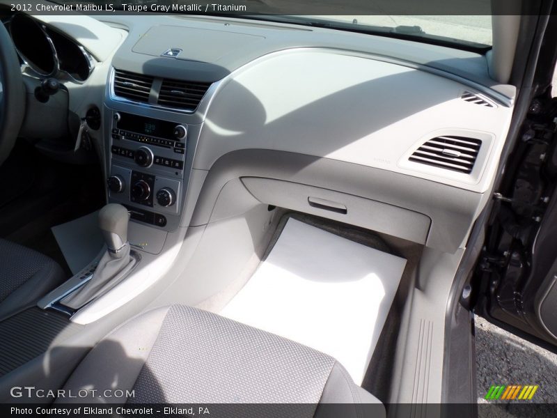 Taupe Gray Metallic / Titanium 2012 Chevrolet Malibu LS