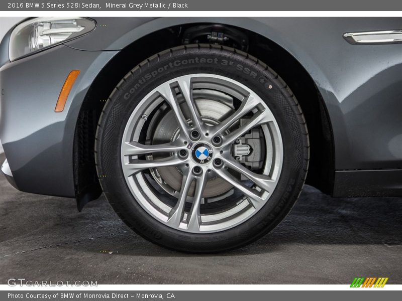 Mineral Grey Metallic / Black 2016 BMW 5 Series 528i Sedan