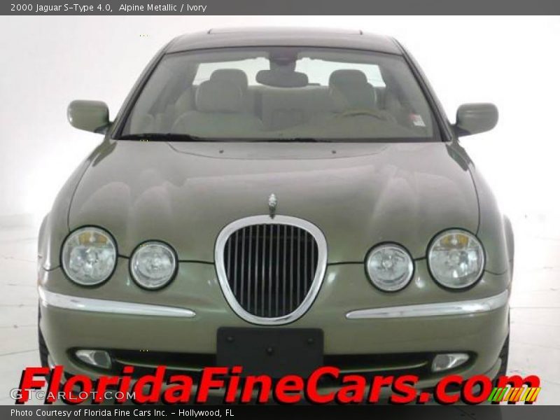 Alpine Metallic / Ivory 2000 Jaguar S-Type 4.0