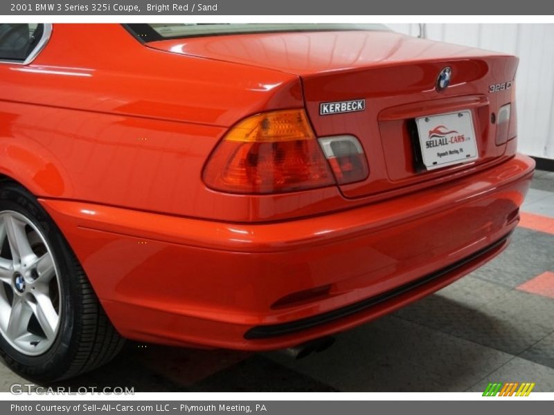 Bright Red / Sand 2001 BMW 3 Series 325i Coupe