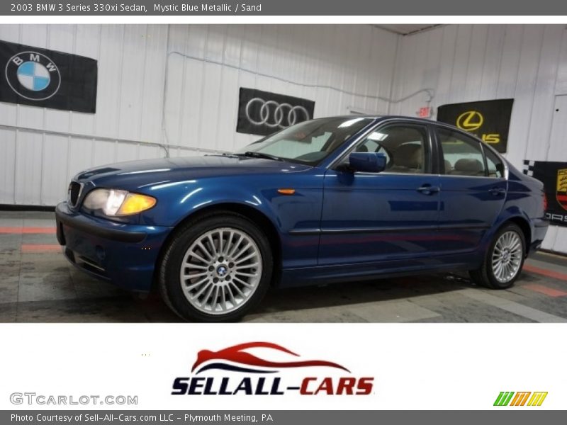 Mystic Blue Metallic / Sand 2003 BMW 3 Series 330xi Sedan