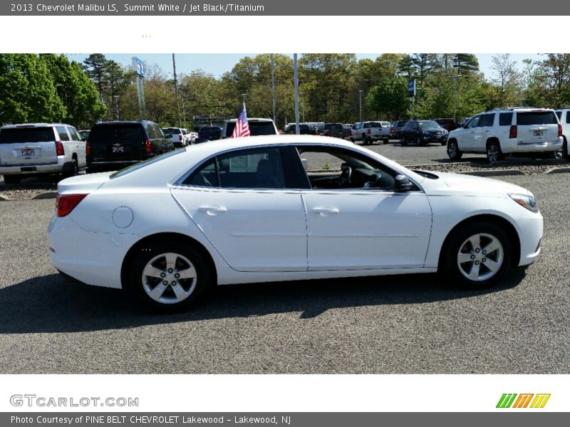 Summit White / Jet Black/Titanium 2013 Chevrolet Malibu LS