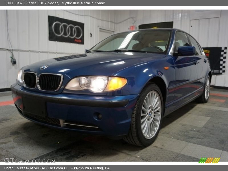 Mystic Blue Metallic / Sand 2003 BMW 3 Series 330xi Sedan